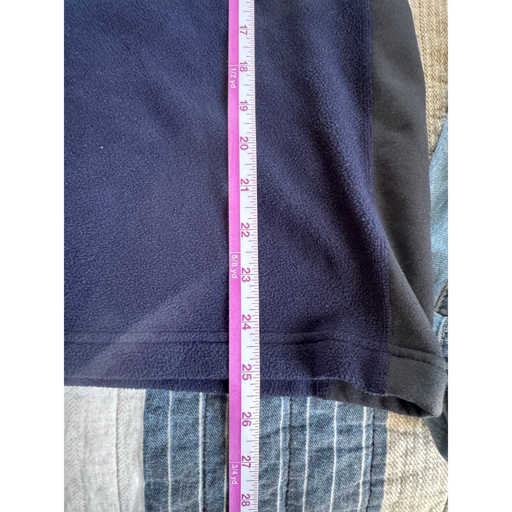 The North Face Fleece Pullover Mens L Navy Blue Flight Series Polartec 1/4 Zip - Picture 7 of 9